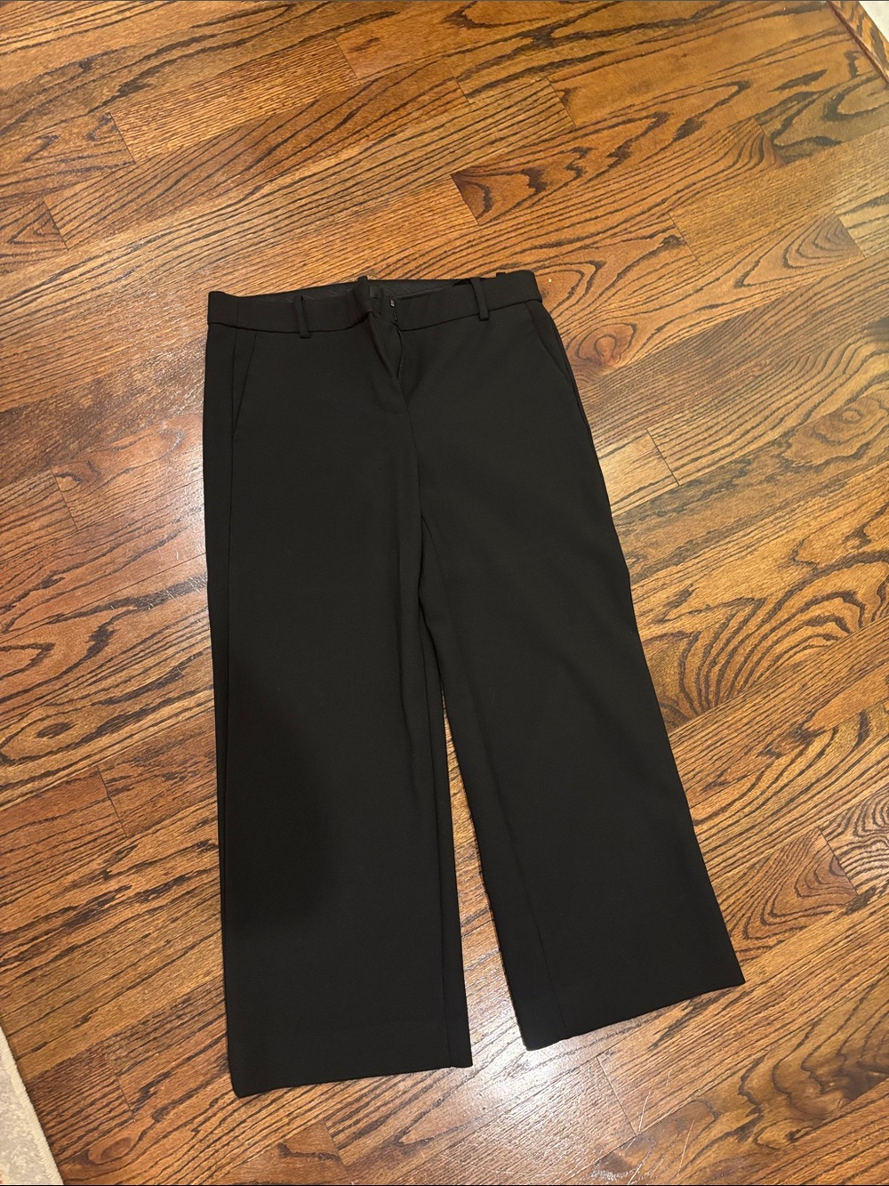 Women’s Black Dress Pants - cropped wide leg